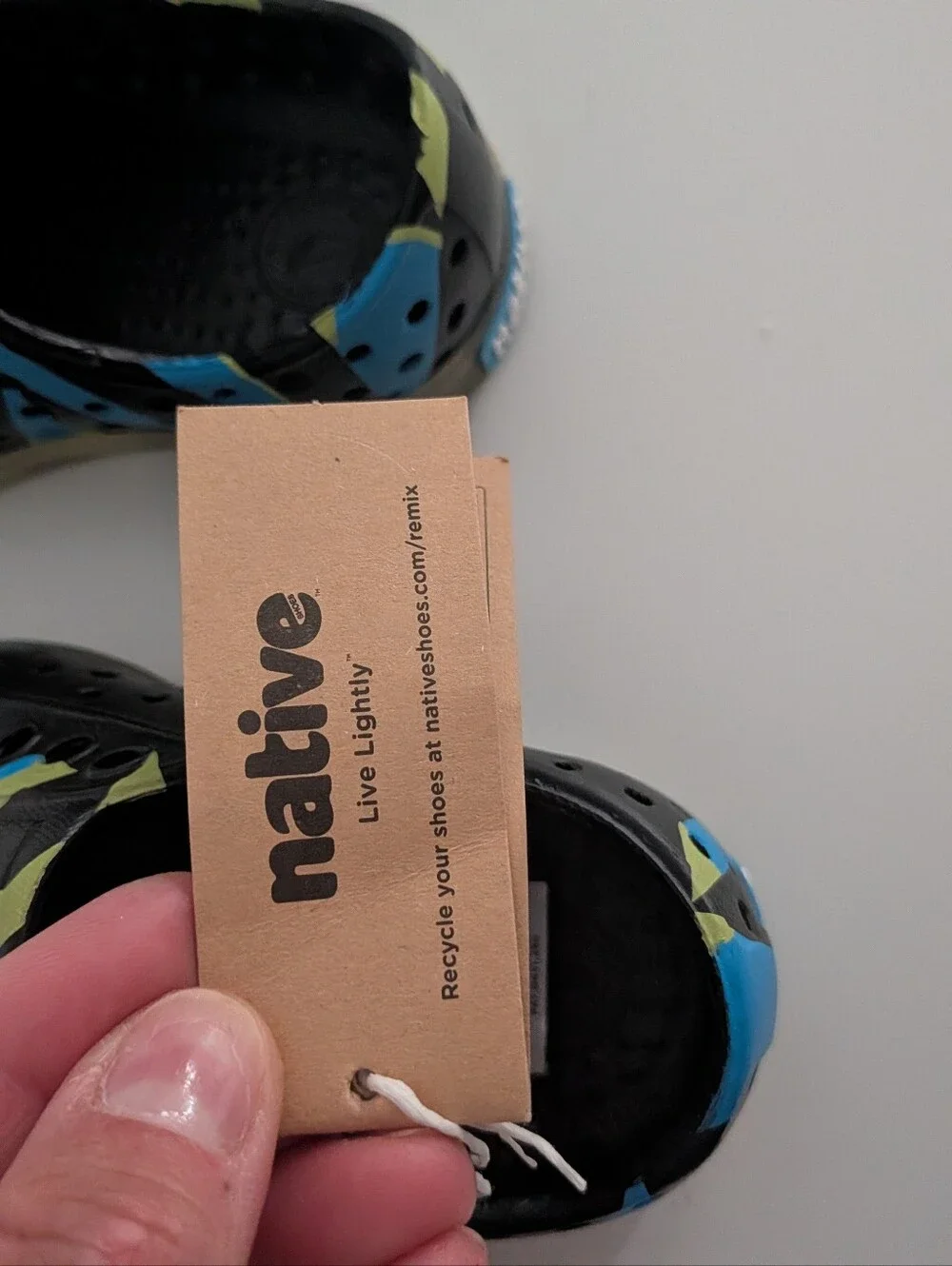 NWT Native Jefferson Glow In The Dark Toddler Water Shoes Slip On C6 EU 22 Chart